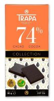 TRAPA COLLECTION NOIR 74% CON NARANJA 90G