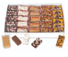 TURRON SURTIDO ALMENDRA EXTRA 3KG (BLANDO, DURO, CHOCOALMENDRA, CRUJIENTE, YEMA O GUIRLACHE) CASADO